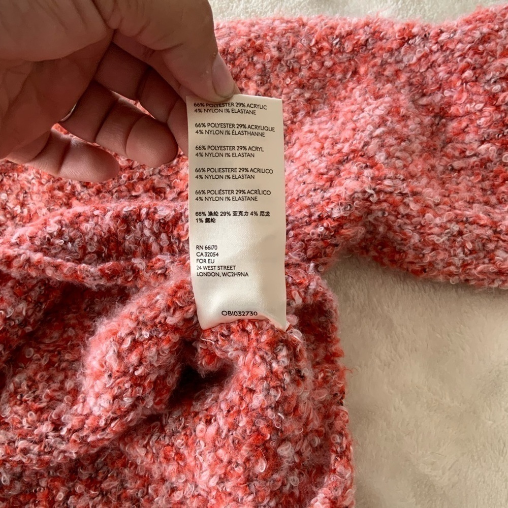 FREE People BFF Cowl Neck Boucle Sweater - Picture 8 of 9